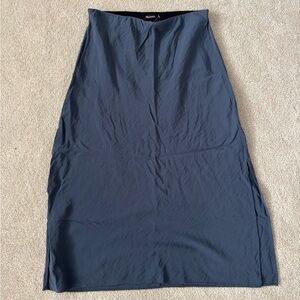 Madewell Satin Midi Slip Skirt